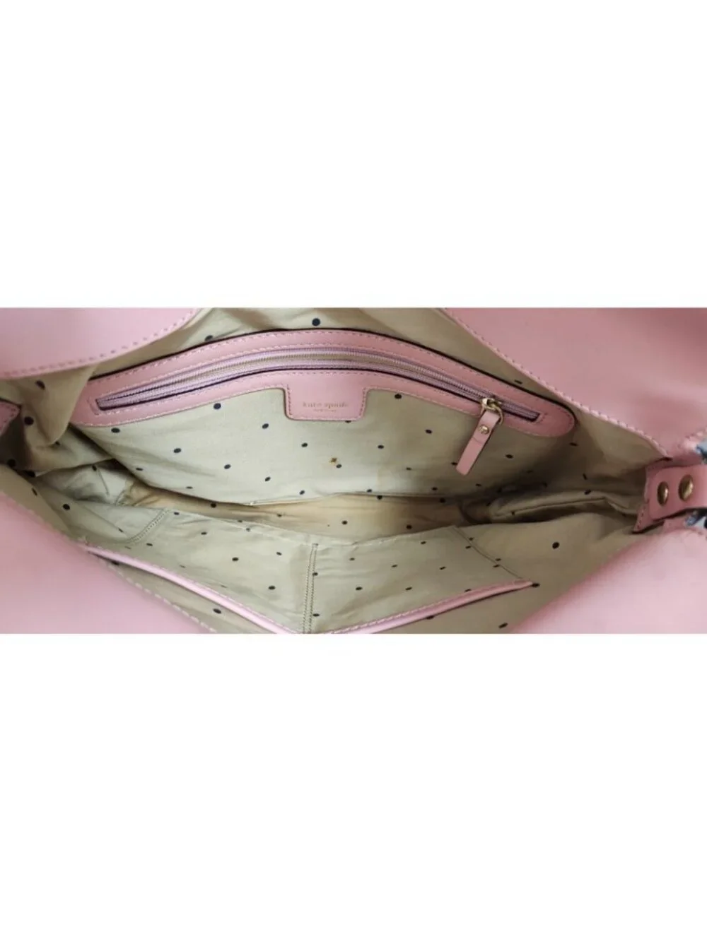 Kate Spade New York Pink Leather Shoulder Bag Purse Gold Hardware Y2K Vintage